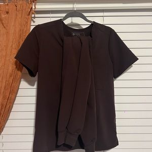 FIGS Dark brown scrubs